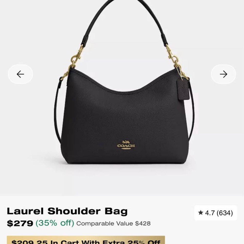 Coach Laurel Shoulder Bag - Picture 4 of 7
